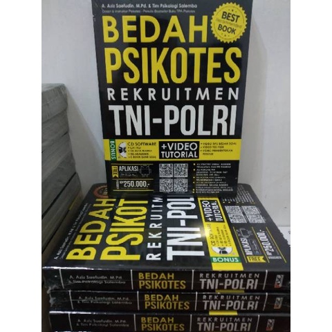 MUST HAVE BUKU TNI PSIKOTES TNI POLRI ASLI BEDAH PSIKOTES REKRUITMEN TNI POLRI TERMURAH