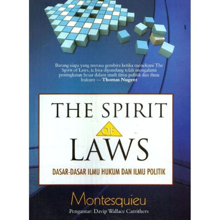 FLASH SALE READY STOCK THE SPIRIT OF LAWS TERLARIS