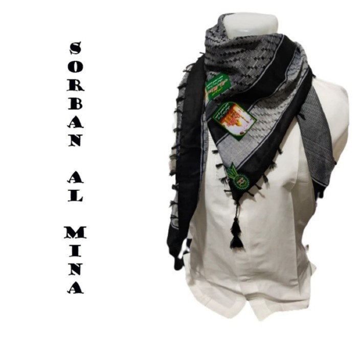 Sorban BIGSALE SORBAN AL MINA - Kualitas Impor Harga Termurah(F0I9) Sorban Kashmiri Sorban Putih Sor