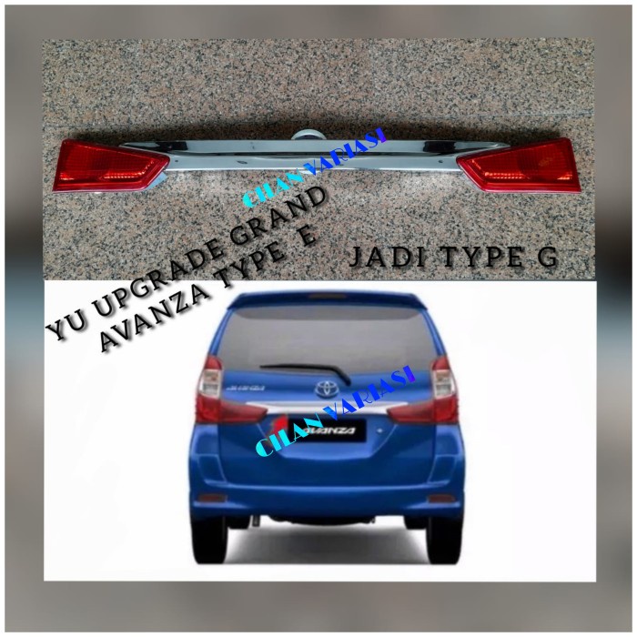 [Original] Trunk Lid / Trunklid All New Avanza Upgrade 2016 Bisa Sameday