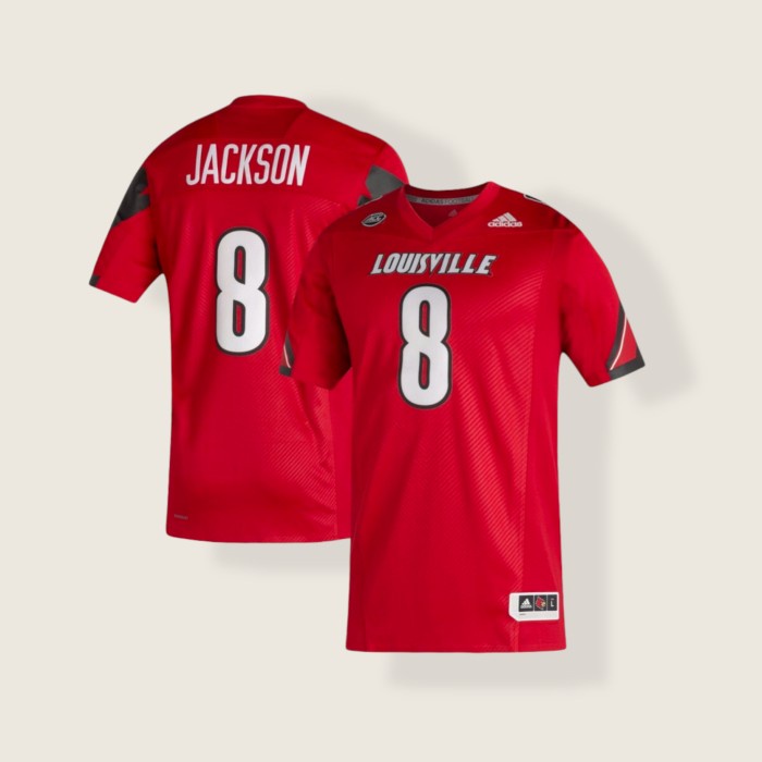 ADIDAS NFL JERSEY ORIGINAL LOUISVILLE LAMAR JACKSON BALTIMORE RAVENS