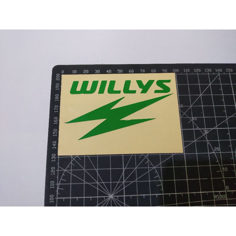 

cutting stiker willys