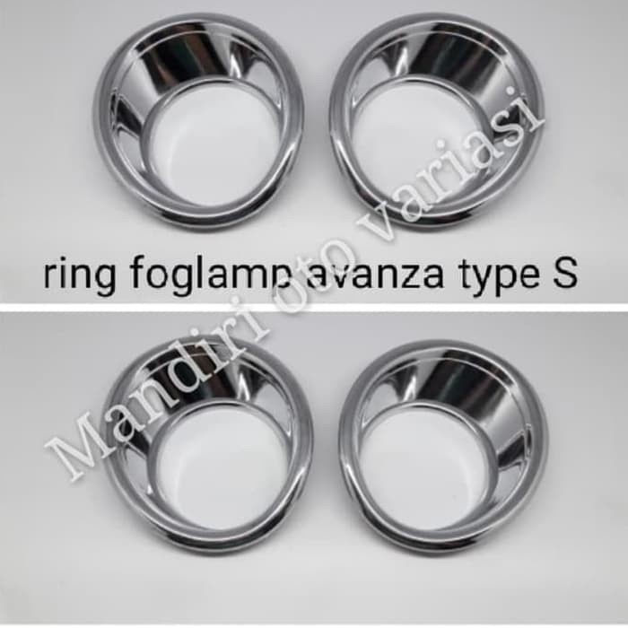 ✅Sale Cover Mobil/Variasi Mobil Avanza/Ring Foglamp Avanza Type S Chrome Terbaru