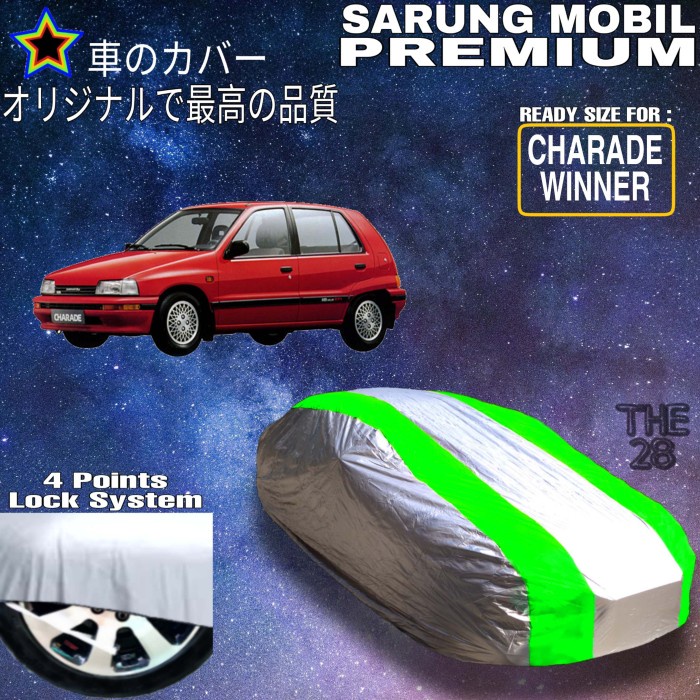 ✅Ready Cover Mobil Charade Winner Silver Hijau Sarung Penutup Charade Winner Bisa Sameday