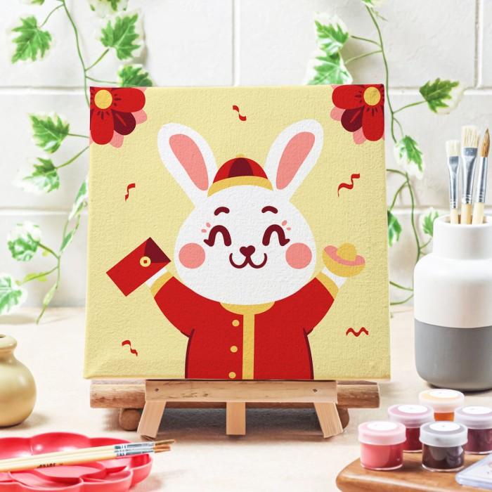 

Paint By Number Lukisan Imlek Barongsai Canvas 20X20 Cm / Painting Kit