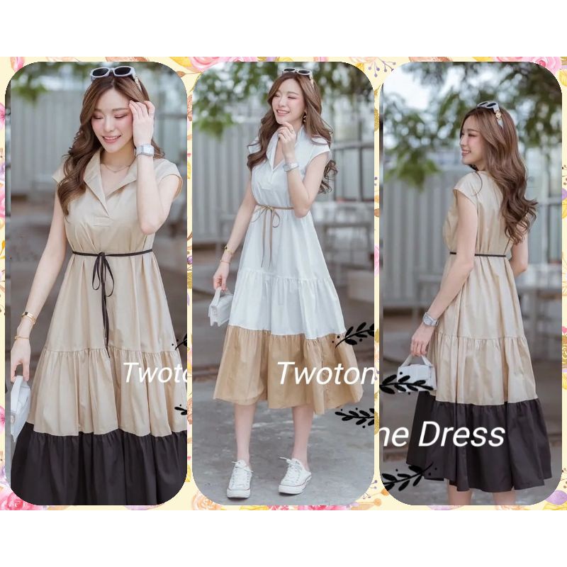 Dress Wanita Terbaru 2023 Korean Style Viral Kondangan Elegan Pakaian Cewek Gaon Penyanyi Outfit Ker