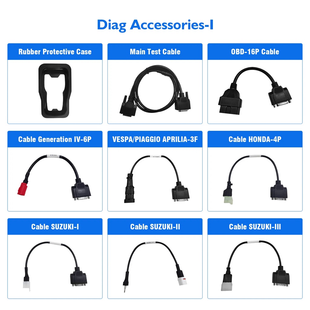 ❤Motorcycle Diagnostic Cable Adapter OBD2 Connector for Yamaha Honda SUZUKI KAWASAKI CAN Truck/Moto 