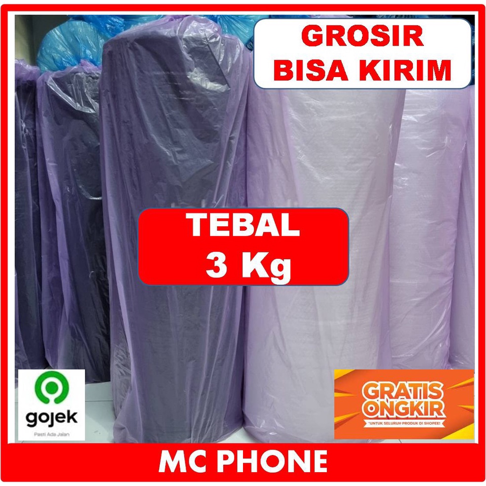 

Max SaleE9q4P BUBBLE WRAP ROLL 125x 50 M 3KG HITAM BENING SELALU READY GRATIS ONGKIR