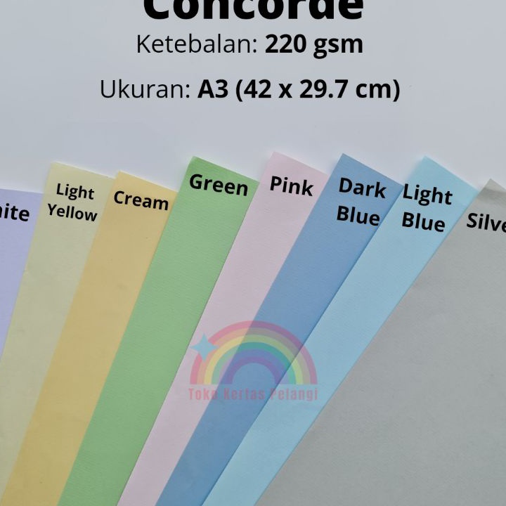 

Miliki Karton Concorde 220 gsm A3 per 25 pcs