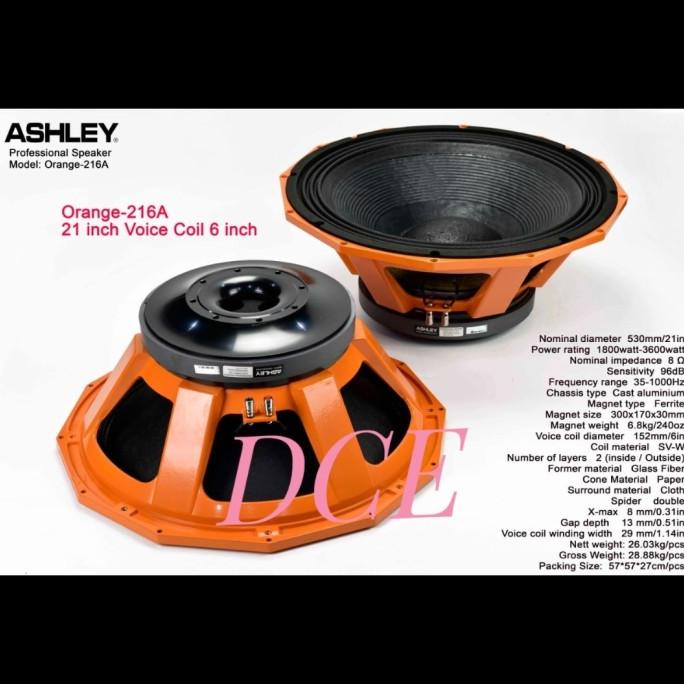 Speaker Komponen ASHLEY ORANGE 216A 21inch Ashley Orange216A