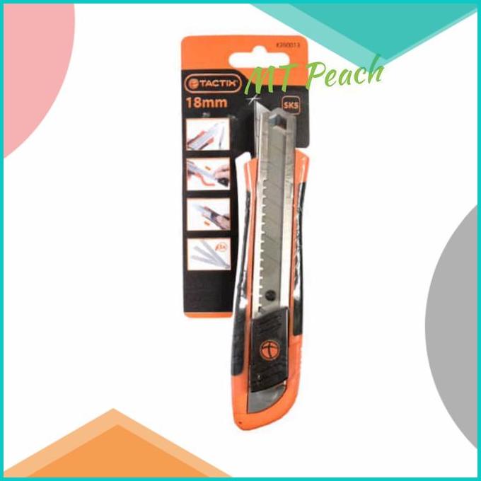 

TACTIX PISAU CUTTER 18 MM KNIFE SNAP-OFF 18 MM RUBBER 20JVLZ3 tools n parts