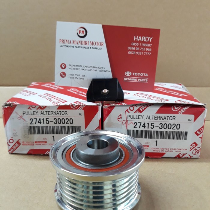 Cod - Pully Alternator Mobil Toyota Innova Fortuner Diesel 2004-2015 Origina Kode 080