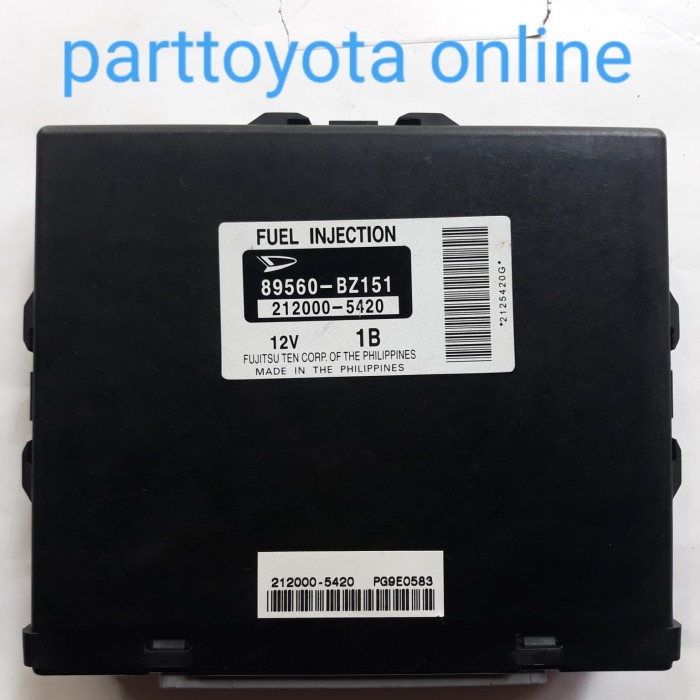 [Baru] Ecu Avanza Xenia Vvti 89560 Bz151 Limited