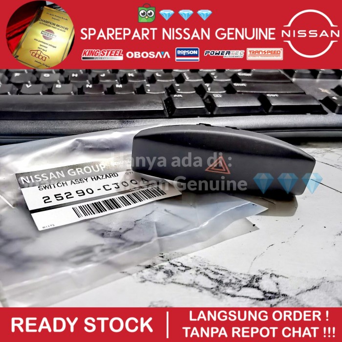 Livina L10 L11 Switch Tombol Hazard Darurat Segitiga Merah Ori Nissan Kode Br05