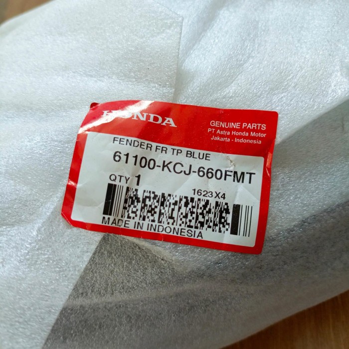 Spakbor Depan Fender FR Biru Tiger Revo ORI AHM 61100KCJ660FMT ORIGINAL