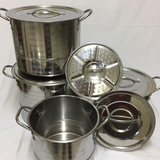 Panci Set Calypso Stainless / Panci Kukus Steamer Calypso / Stockpot