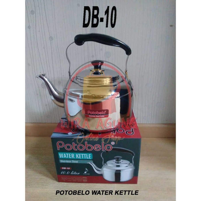 [Ori] Ketel Bunyi /Ceret/Masak Air Stainless 10 Liter Potobelo Terbaru