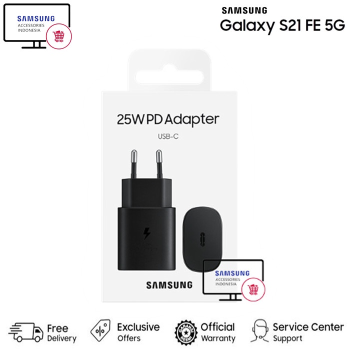 [Original] Samsung Adapter Kepala Charger Samsung S21 Fe 5G Super Fast Charging Bisa Gojek