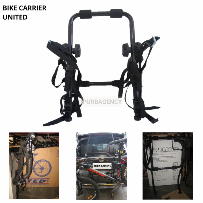 ✨Ori Rack Sepeda Mobil United Taiwan 3 Sepeda - Bike Carrier United 3 Bikes Bisa Sameday