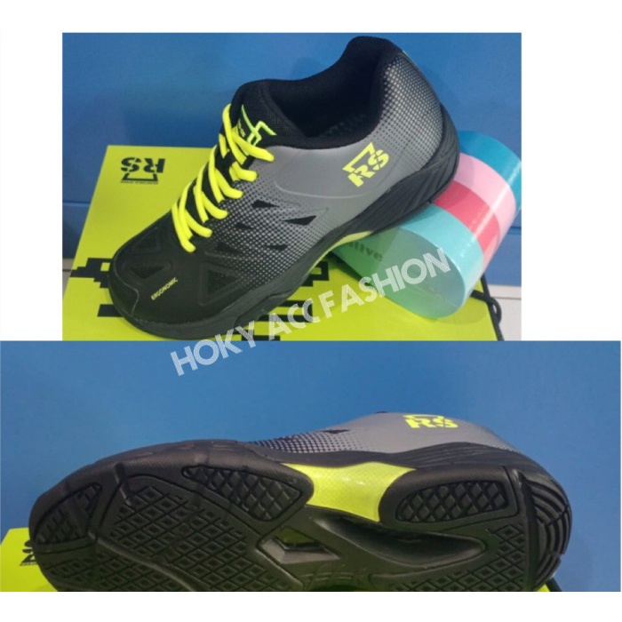 [Best Seller] Sepatu Badminton Rs Snd 05 Black Original Terbatas