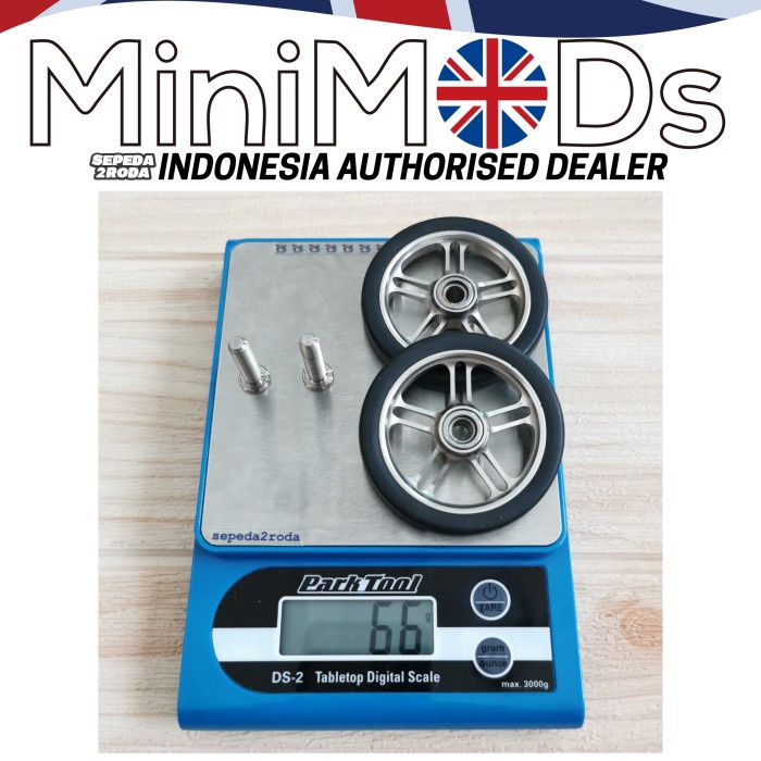 ✨Ori Minimods Easy Wheel 10Spokes Chrome For Brompton 3Sixty Kreuz Billiton Terbaru