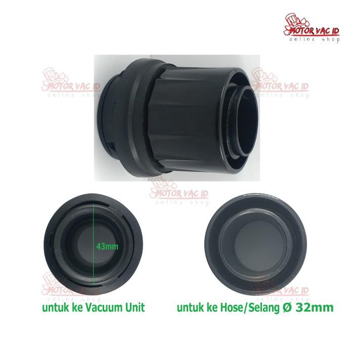 Vacuum Hose 3 Lug Fitting - Fitting Connector hose to Vacuum unit Best Seller