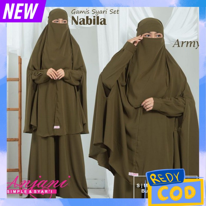 1 Set Gamis Satu Set Gamus Polos Remaja Dres Korea Style Bju Drees Gamis 2In1 Branded Ibu Ibu Syar'I