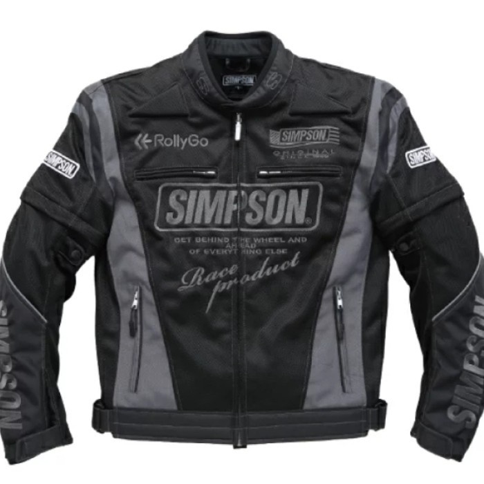 [New Ori] Jacket Simpson Nsm 2202 Black  Jacket Touring  Original Simpson Diskon