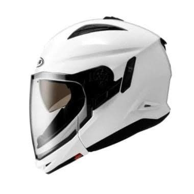 [New Ori] Helm Zeus Zs613C Z613C Zs 613C Modular White I Putih Gloss Bisa Gojek