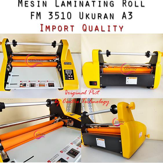 

Mesin Laminating Roll Dua Sisi Ukuran A3 Fm 3510 Cocok U/ Percetakan