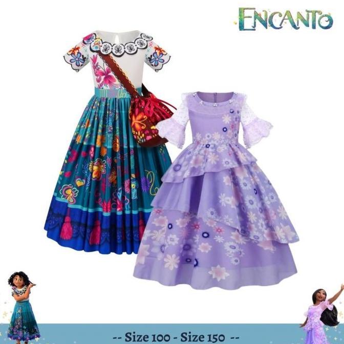 [WinnerOde]DRESS ENCANTO MIRABEL ISABEL KOSTUM ANAK PEREMPUAN import
