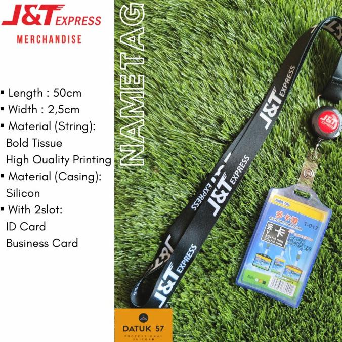 Trend J&T Express Merchandise : Tali Nametag Seragam J&T Jnt Limited Edition