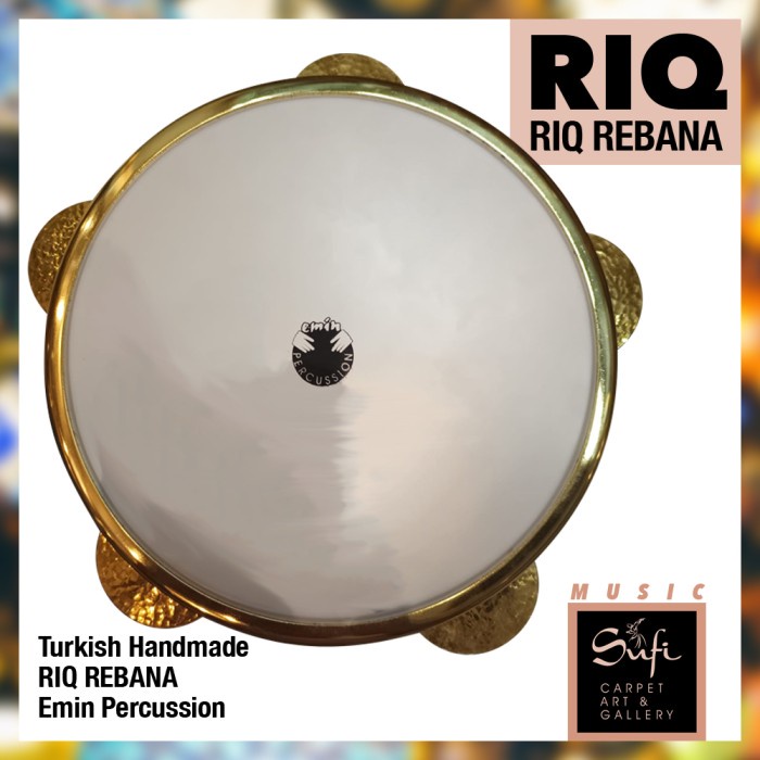 Terlaris Riq Rebana By Emin Percussion Plain 23 Cm Handmade Turkey