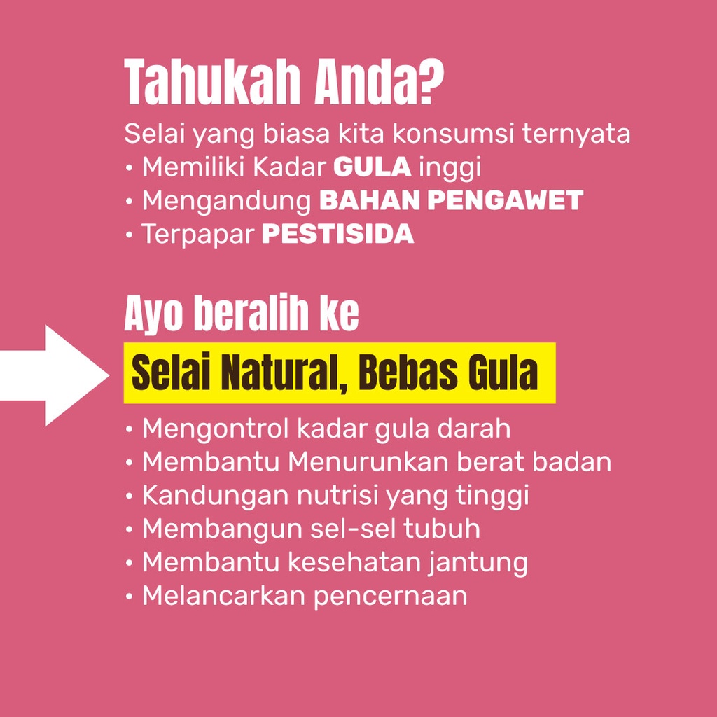

Makanan Organik bebas gula diet diabetes selai CASHEW (MENTE) untuk olesan roti menu sarapan