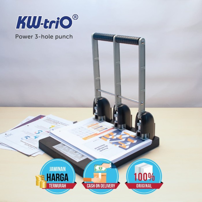 

✨Sale Pembolong Kw-Trio 9530 Power Punch 3 Hole 150 Lembar. Garansi! Terbatas