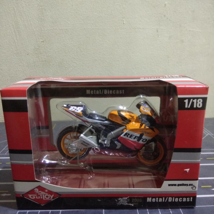✅COD Diecast Motogp Honda Rc211V Repsol N. Hayden 2006 Skala 18 By Guiloy Terbatas