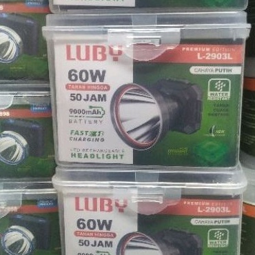 Senter kepala Luby L2903L 60 watt Cahaya putih Luby L2903L L 2903L L2903 L L2903