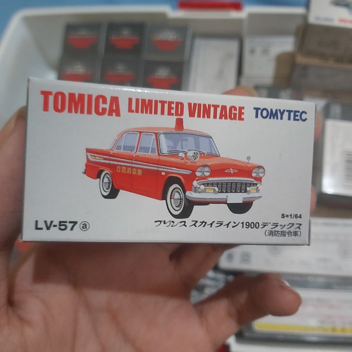 ✨New Tomica Limited Vintage Lv-57A 1/64] Prince Skyline 1900 Dex Fire Chief Bisa Gojek