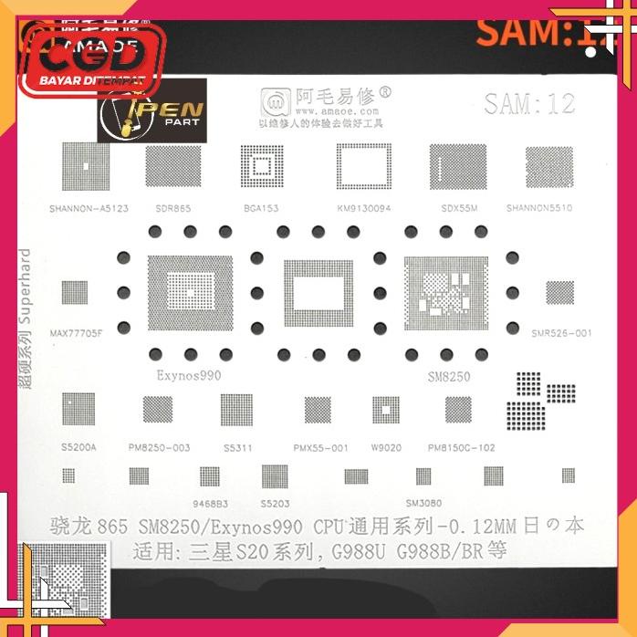 Plat Cetakan Exynos990 Sam 12 Amaoe Original Bga Cpu Samsung
