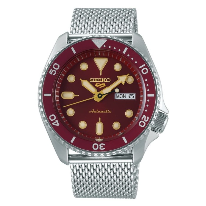 ✅Sale Seiko 5 Sport Red Srpd69K1 Original Automatic Handwinding Srpd69 Bisa Sameday