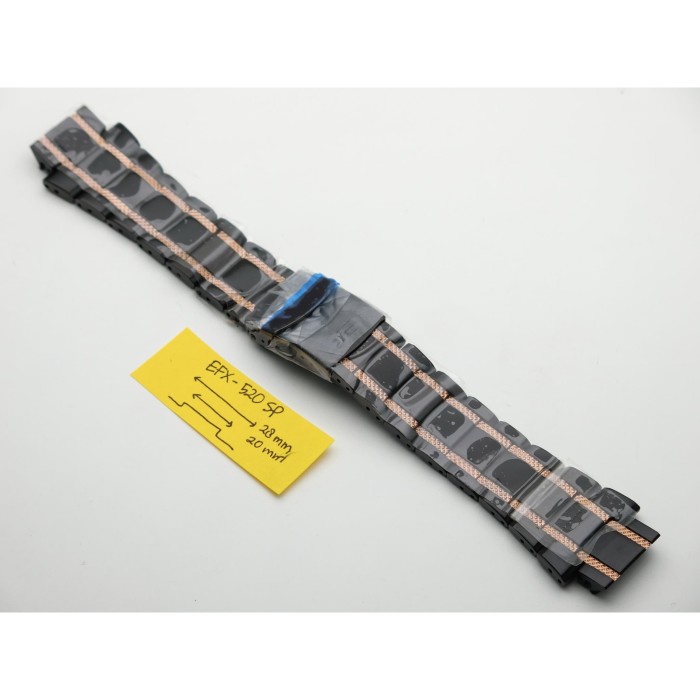 ✅Ready Tali Strap Casio Efx-520Sp Edifice Original Efx-520 Stainless 28Mm Terbaru