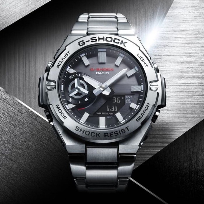 ✅Ori Jam Tangan Pria Casio G-Shock Original Gst-B500D-1A Original 100 Diskon