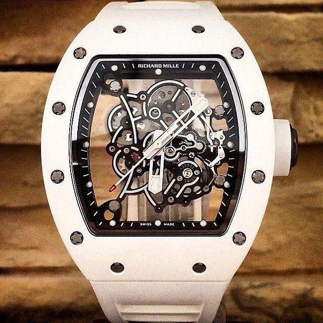 ✅Sale Luxury Rimil 055 Bubba Watson White Ceramic Skeleton Dial Zf King Limited