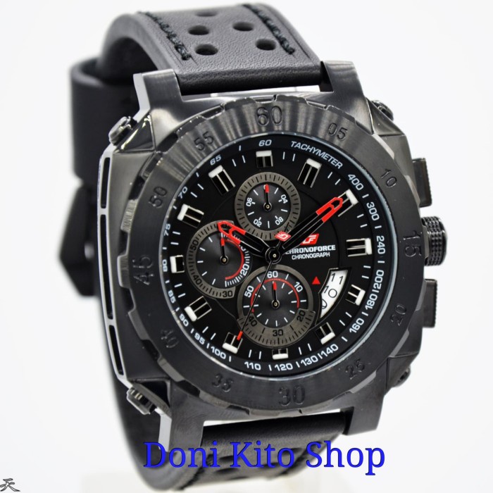✅Sale Jam Tangan Pria Original Chronoforce 5221 Black Bisa Gojek