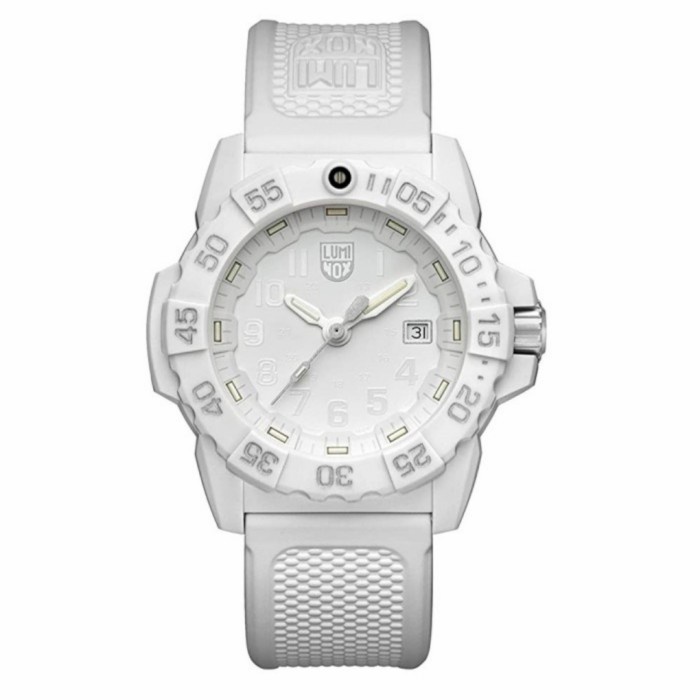 ✅Ori Luminox Navy Seal White Watch 3507.Wo Original Limited