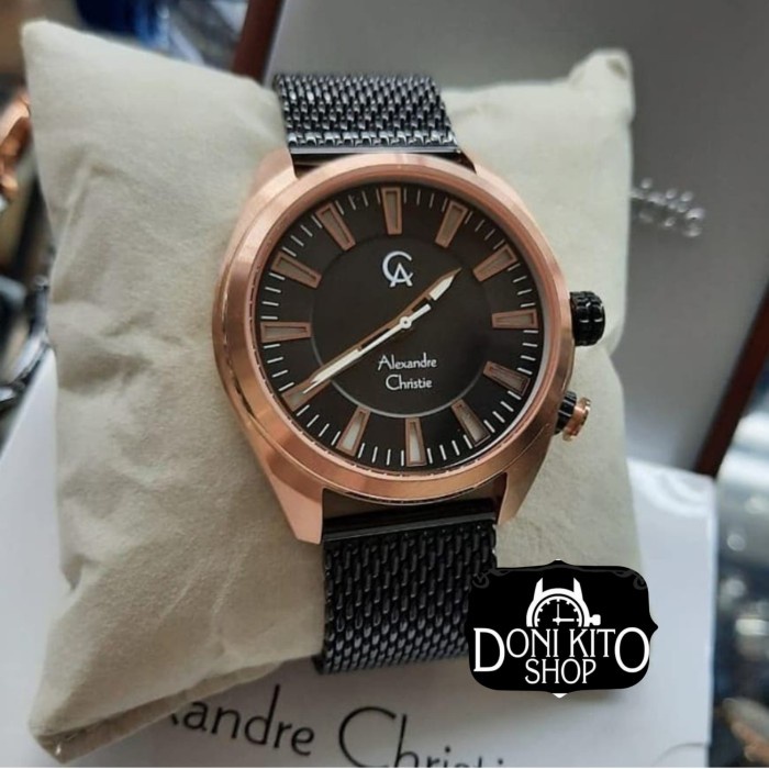✅Termurah Jam Tangan Alexander Christie Original Ac8630 Black Rosegold Ac 8630 Bisa Gojek