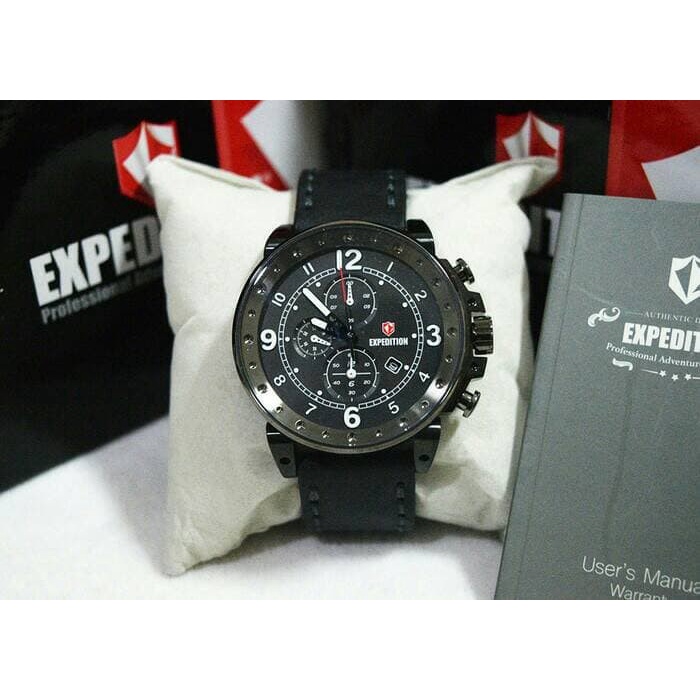 ✅Ready Jam Tangan Jam Tangan Expedition E6681 Full Black. Garansi Resmi Bisa Sameday