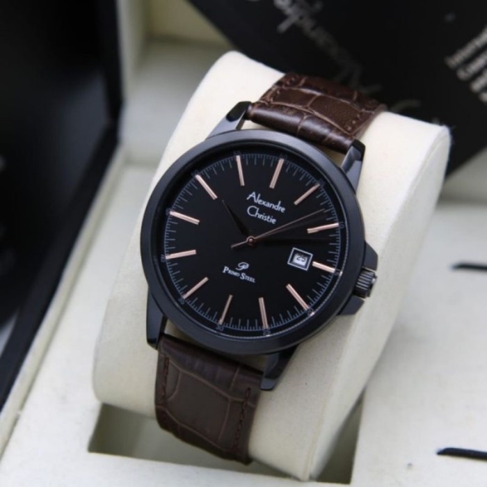✅Sale Alexandre Christie Pria Ac1008 Ac 1008 Original. Leather Brown Black Limited