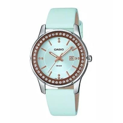 ✅New Ori Casio Original Wanita Ltp-1358L-2Avdf Leather Strap Terbatas