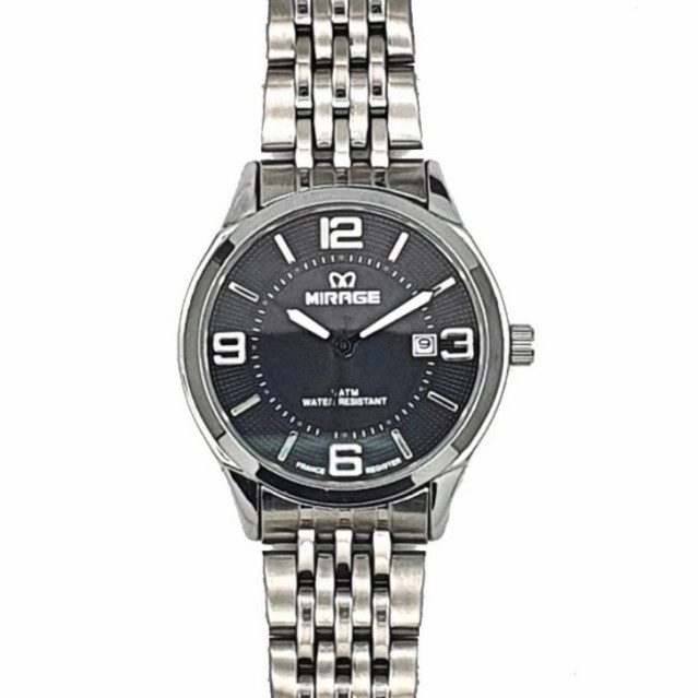 ✅Ori Mirage 8743 Silver Black Jam Wanita Original Bisa Sameday